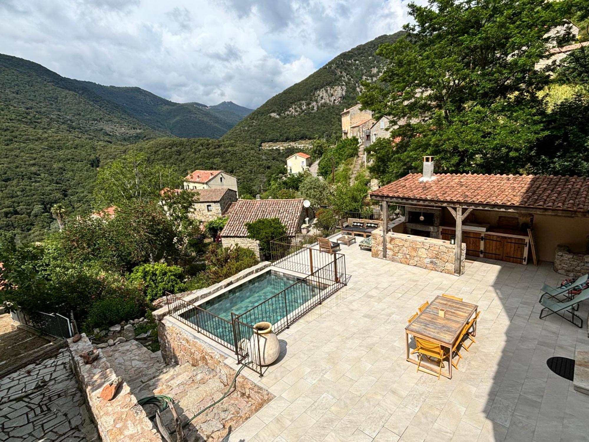 Casa Arena Authentique Maison De Village Avec Piscine Au Coeur De L'Alta Rocca - Zoza Exterior foto